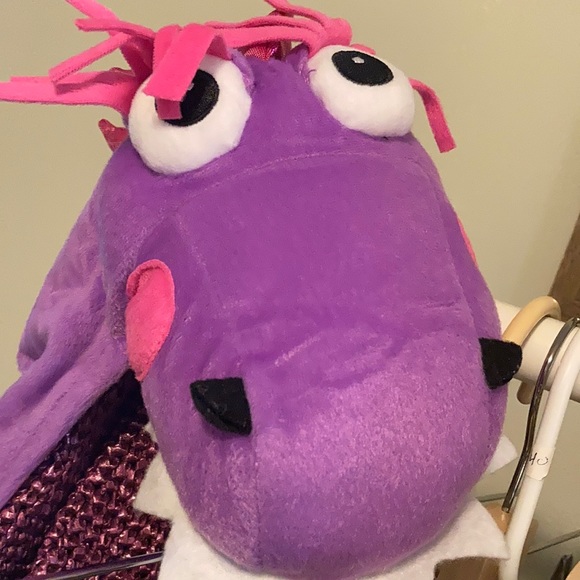 Costumes 42 Pink And Purple Kids Dinosaur Halloween Costume 1218